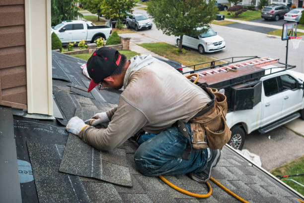 Professional Storm Damage Roof Repair technician working in Cupertino, CA
